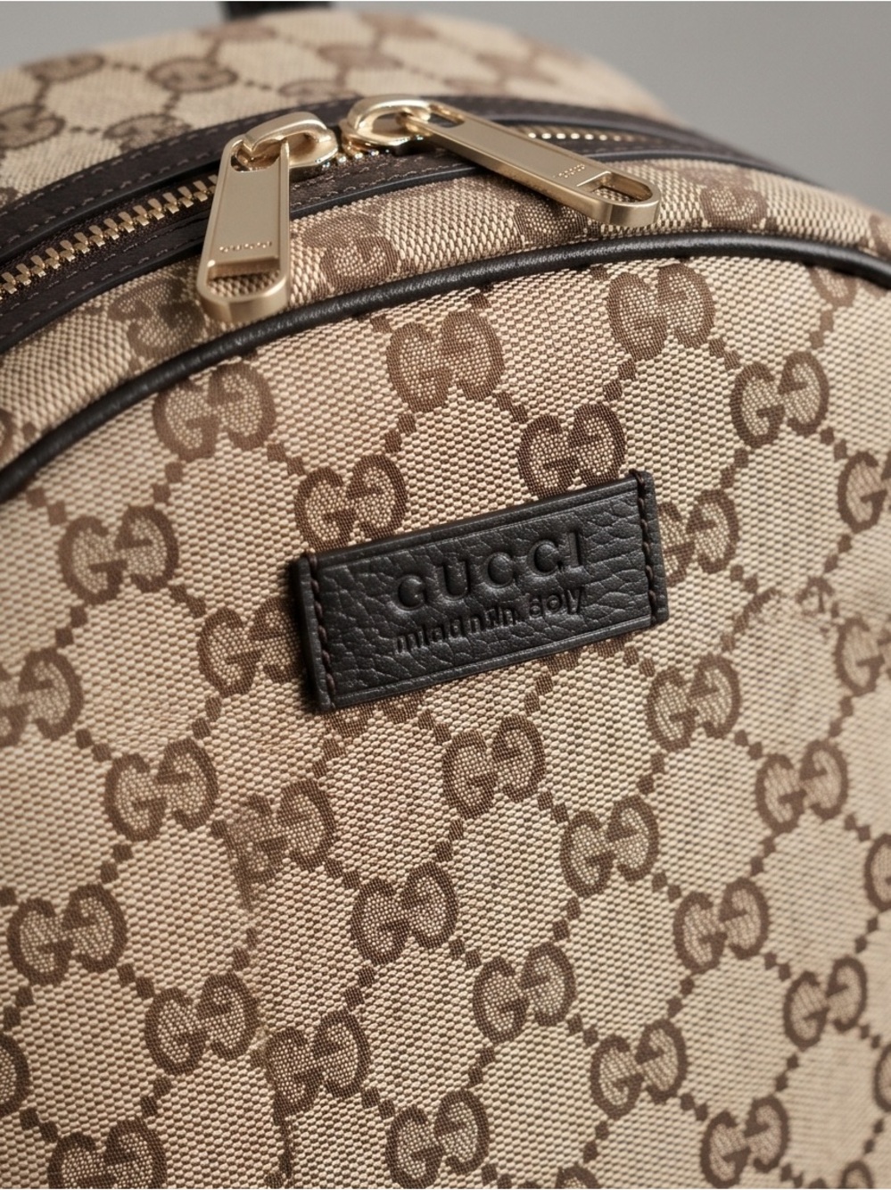 Gucci Monogram Travel Backpack Dark Brown - Picture 2 of 12